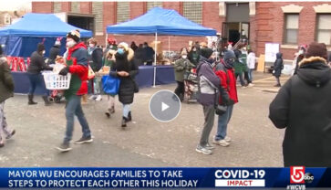 Video Preview: On WCVB News Channel 5: Menino Family Drive brings hundreds of care packages to Boston families in need