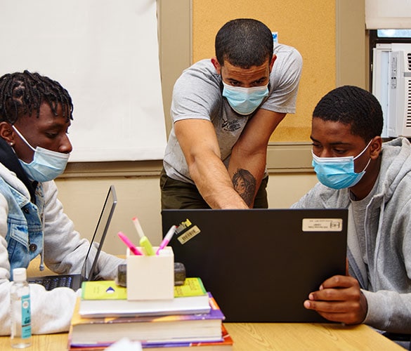 teens studying