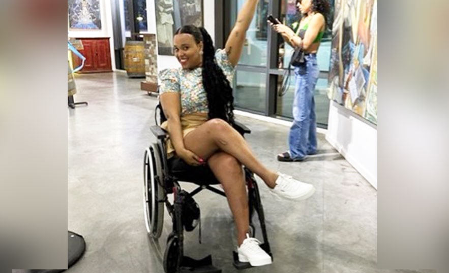 young woman in wheelchair