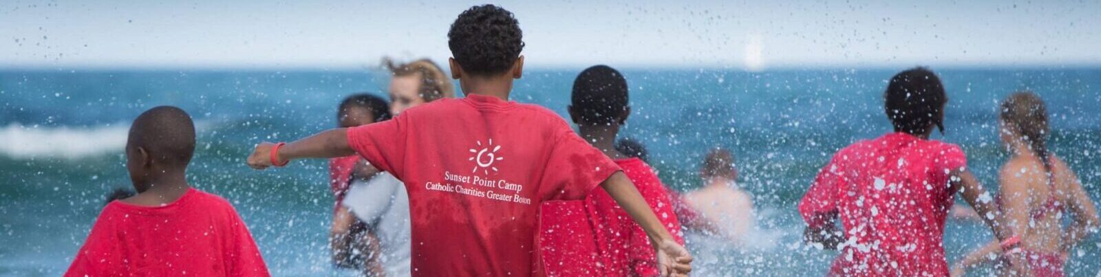 children in water